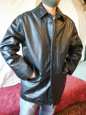Très belle veste en cuir de vachette taille L OU 96/100 JACKET PILOT VINTAGE 