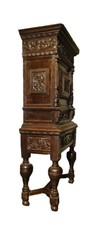 Ancien Meuble cabinet Deux corps Louis XIII  Hollandais en chêne XVIIIème