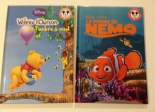 Lot de 2 livres DISNEY Winnie l'ourson et Le monde de Nemo comme neufs 