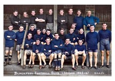 Beau Football Art Imprimé; BLACKPOOL FC Joueurs de formation 1923/24 - couleur