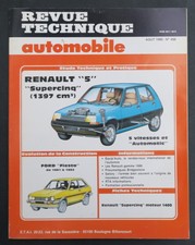 REVUE TECHNIQUE AUTOMOBILE RTA 455 RENAULT 5 supercinq FORD FIESTA