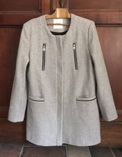 MANTEAU MI-LONG / VESTE LONGUE FEMME GRIS CLAIR PIMKIE TAILLE 42 / L 