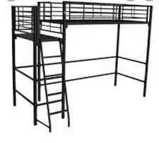 Lit mezzanine 2 places Alinea (150x200) Avec plateforme et échelle. Valeur 470€