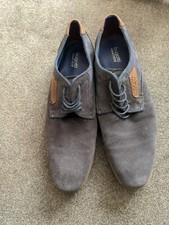 Homme Bugatti Arrondi Orteil Décontracté Smart À Lacets Chaussures en daim taille 42