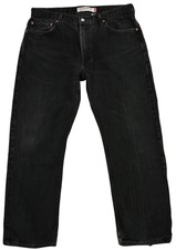 Levi's 505 Homme Jean Pantalon Gris Coton Bouton Braguette Zip Taille W36 L29