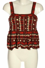 H&M Chemisier motif graphique style décontracté Dames T 40 rouge Top