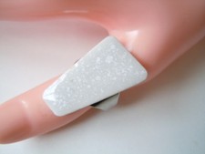 Réglable Bijoux de Mode Bague Avec Céramique Pierre Tampon Danemark 6,5 G / Rg