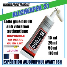 COLLE B7000 VITRE LCD CHASSIS ETANCHEITE ANTI-VIBRATION 15/25/50/110ML EN LOT