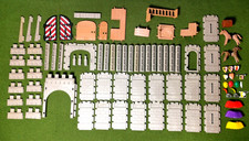 PLAYMOBIL VINTAGE, lot de 86 pièces pour Château réf: 3666,3445,3450,3123