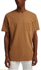 ESPRIT T Shirt Homme Coton Manche Court Classique Poche Col Rond Couleurs Divers