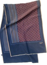 -Authentique  Foulard  Echarpe LANVIN  100% soie  TBEG  vintage Scarf 