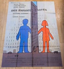 DES ENFANTS GÂTÉS Affiche cinéma 120x160 TAVERNIER, PICCOLI, AUMONT, PASCAL