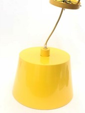 The Land of Nod Hanging Ceiling Bright Yellow Lamp Light Pop Color Kid's Room