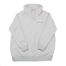 Calvin Klein Col Bénitier Sweat Grand Pull Rétro Gris Chiné