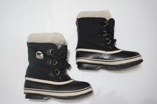 Sorel Imperméable Noir Doublé Sherpa -40 Femmes Neige Bottes Taille 5 Neuf W /