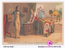 DAGUERRE, DAGUERRÉOTYPE, CHAMBRE APPAREIL PHOTO ANCIEN, PHOTOGRAPHIE CHROMO-G233