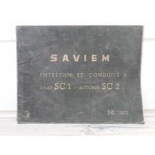 Saviem Cars SC1 SC2 -1963- Manuel de conduite et d entretien NE3002 - Renault RE
