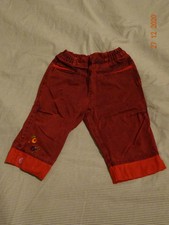 CATIMINI PANTALON TOILE PRUNE 100% COTON TAILLE 2 ANS