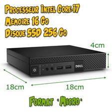 Dell Optiplex 9020M Core i7 16 Go SSD 256 Go clavier souris prêt à l'emploi !