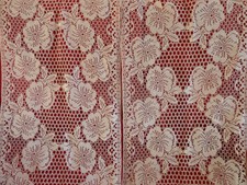 5 COUPONS TISSU DENTELLE MECANIQUE NEUF CONFECTION RIDEAUX FENETRES PORTES