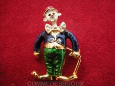 Broche "Clown" N° 4 style BD Cirque Bouglione Pinder - Bijoux Humour Cadeau