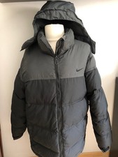 Nike - Manteau hiver doudoune à capuche amovible noir/gris - Taille XL