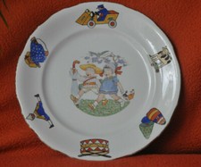 1 ancienne assiette Digoin Sarreguemines - décor jouets enfants