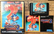 SONIC 2 THE HEDGEHOG COMPLET BOÎTE NOTICE SEGA MEGADRIVE PAL EURO CIB OVP II JEU