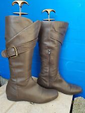 bottes bottines marrons dessus cuir pointure 39 occasion bon état marqu SIRMIONE