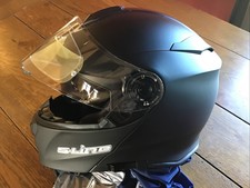 Casque Modulable S550 Dual Face Double Ecran Pinlock Taille L Noir Mat 