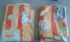 Rideaux Vintage pour Chambre d' Enfant des Années 1990 couleur jaune avec motif