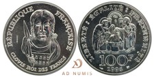 ESSAI 100 Francs Clovis 1996 FDC - Argent - Pièce de monnaie France 