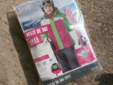 Veste Ski Fille 8/10 ans CRIVIT sports 134/140 cm..VERT/ROSE/ BLANC NEUVE