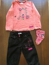 ENSEMBLE La Compagnie des Petits 5 ANS pantacourt chaussettes + T shirt ML 