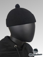 Bonnet #BASIC (Noir) XL court homme noir docker  chachia chéchia kufi Muslim cap