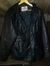 veste simili cuir noir lader fabrick