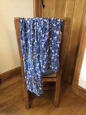 Grand motif fleuri bleu automne tons foulard Wrap Viscose NEUF 0.5 M x 1.8 m