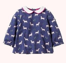 Baby Boden Cerf Imprimé Jeu Robe (Haut Seulement) Rrp- �? 10.99