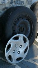1 roue complète en tôle 13 pouces pour 206 ou 205 peugeot + enjoliveurs + 1 pneu