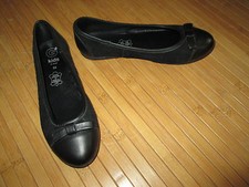 Chaussure/Ballerine noire,en cuir,T34,marque Gémo,NEUVES!