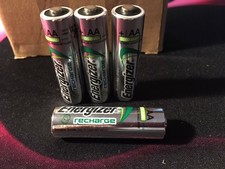 Lot 4 piles haute qualité rechargeables AA - NiMH - 2000mAh - ENERGIZER