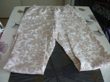 pantalon blanc imprimé marron "t-38-40"