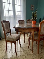 Salon en merisier et marbre