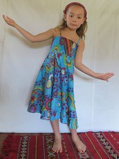 Vetement Ethnique Enfant - Robe Bobbin Bleue