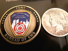 Rare Pandemic Retrait F Prof N Y AMERIC'S Avant Ligne 21/25 Challenge Pièce