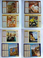 LOT 4 ALMANACHS DU FACTEUR 1998-2003 TOURISME EN FRANCE ANCIENNES AFFICHES