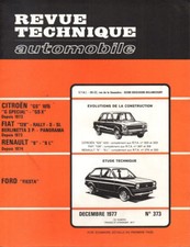 RTA revue technique automobile n° 373 FORD FIESTA 1977