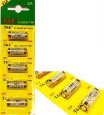 Paquet 5 Pile Alcaline 23A MN21 A23 V23GA LR23A E23 V23A 12V (exp: 2025)