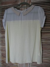 Haut Cyrillus  jaune pâle coton et soie T L