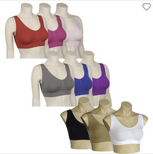 SOUTIEN GORGE SANS ARMATURE SANS COUTURE AIRE BRA DIFFÉRENTS COLORIS DU S AU XL